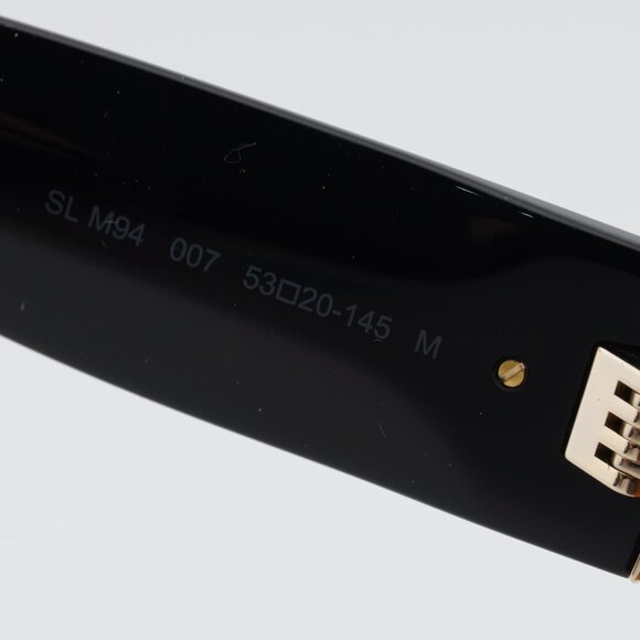 Saint Laurent SL M94 007 Sunglasses Havana Cat Eye Frame, Black Lenses - Picture 9 of 11